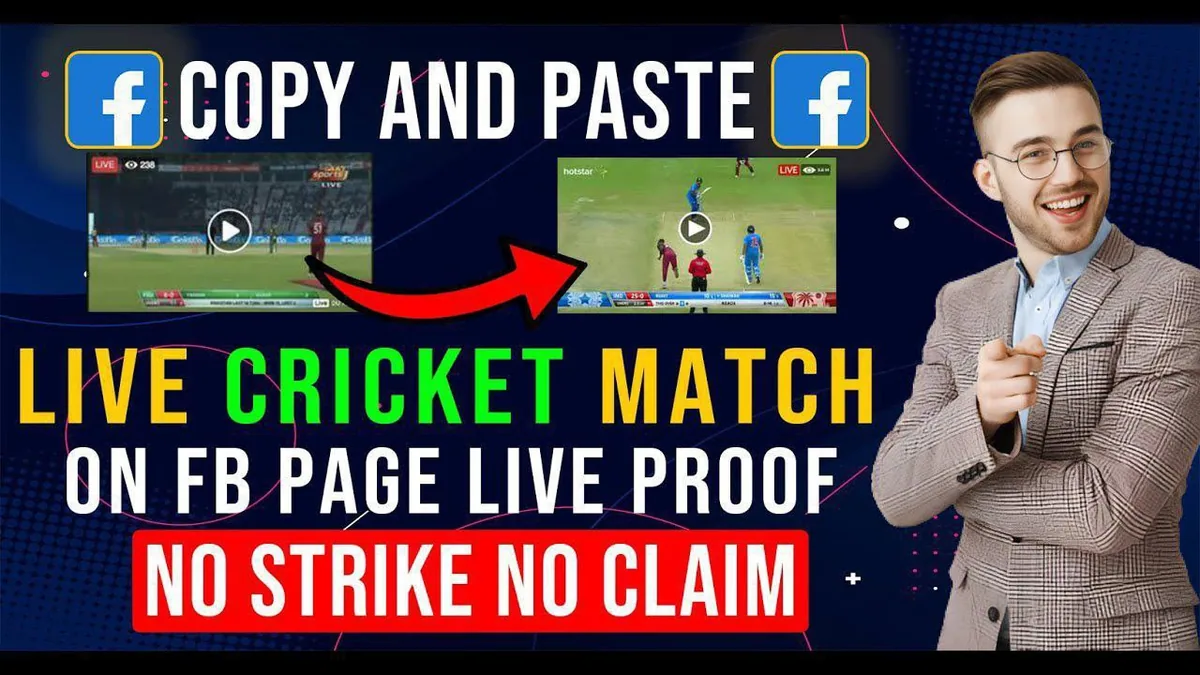 Facebook live cricket match uploading method free